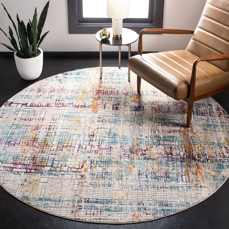 Tapis abstrait Chauncy Performance, Rectangle 5 pi 1 po x 7 pi 6 po