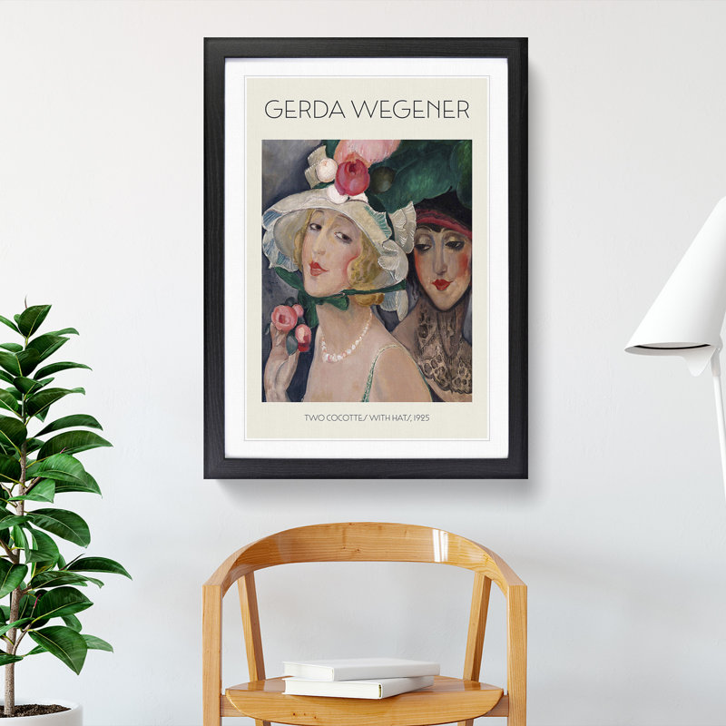 Dress Down Friday by Gerda Wegener - Single Picture Frame Print, 65cm H x 48cm W x 2cm D, Black Framed
