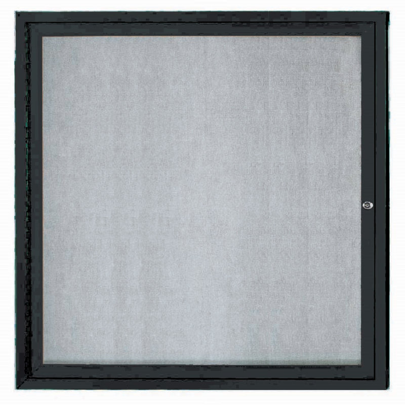 Tableau d'affichage mural extérieur pour l'extérieur, Noir, Un, H 24 po x l 18 po