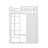 Twin Size Wood Loft Bed With Wardrobe & Shelves & Cabinet,-493047635