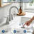 4" Centerset Double Handle Bathroom Vanity Sink Faucet with Pop-Up Drain and Supply Lines-110563461