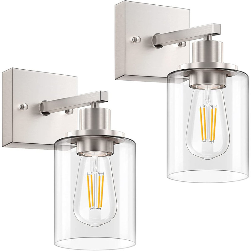 Annafran Armed Sconce, Brushed Nickel, No