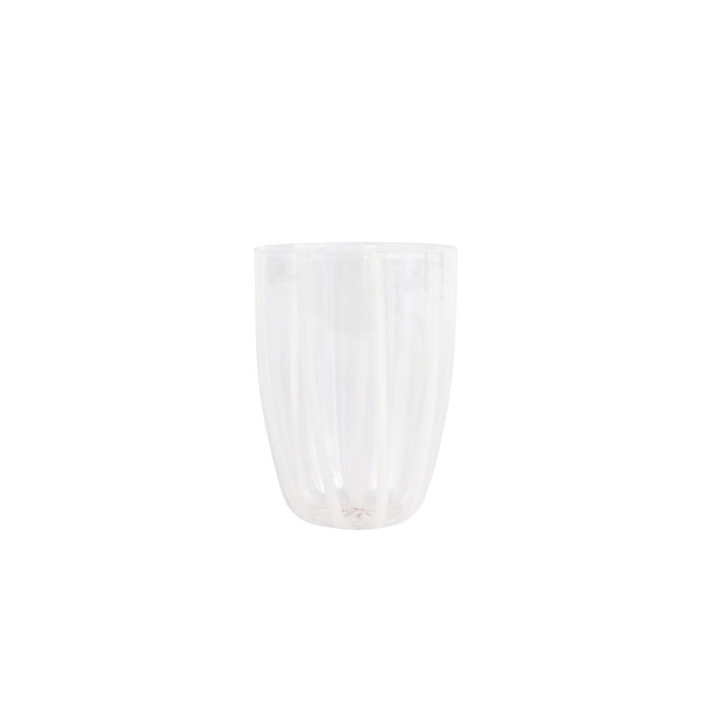 Nuovo Handmade Drinking Glass, White