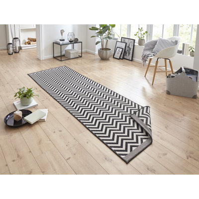 Teppich Palma in Schwarz