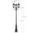 3-Light 94"in Matte Black Outdoor Post Light
