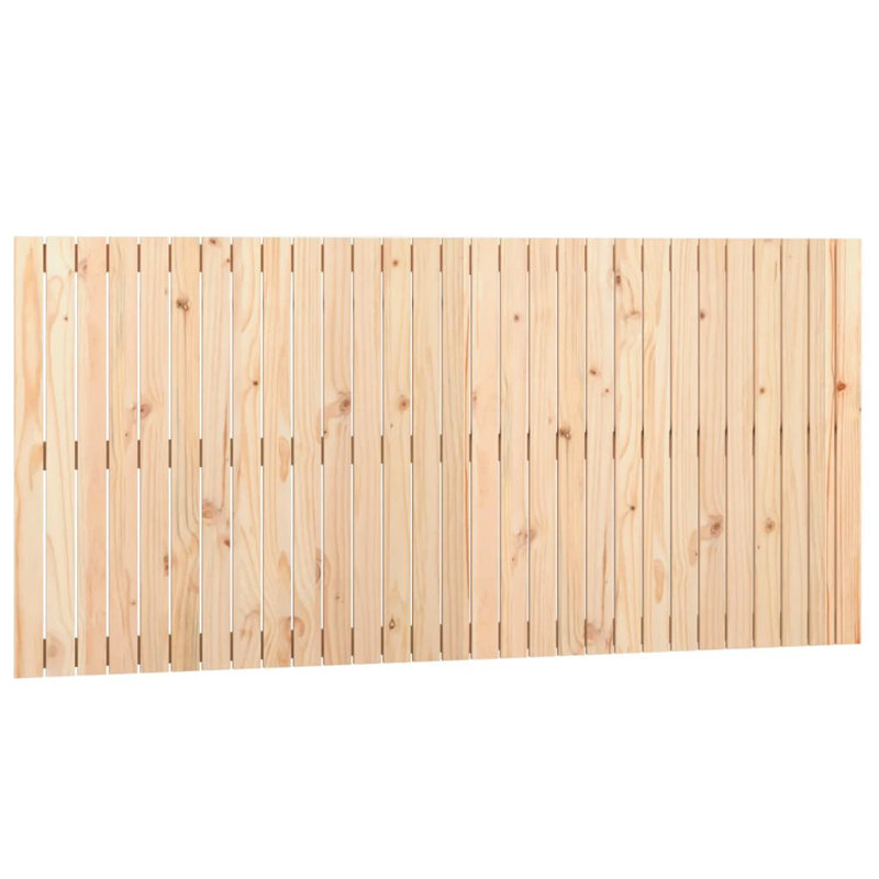 Wall Headboard Solid Wood Pine, 90cm H x 185cm W x 3cm D