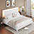 Carnbrock 47" Headboard Queen Platform Bed with LED Lights, Black-738430619-738430617