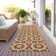 Washable Floral Indoor / Outdoor Rug