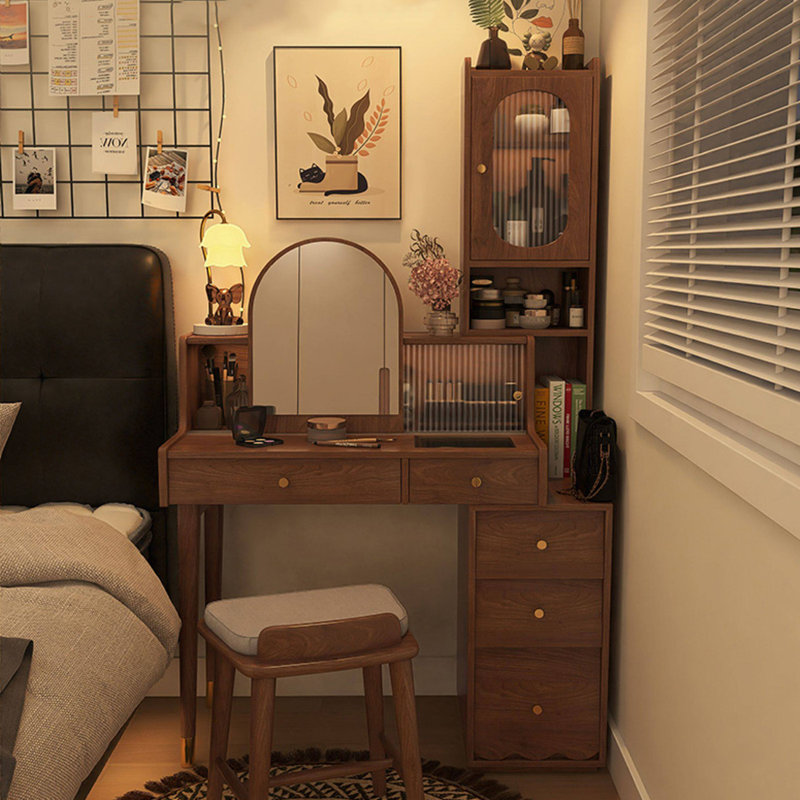 Commode 31,5 po de style américain avec coiffeuse et miroir
