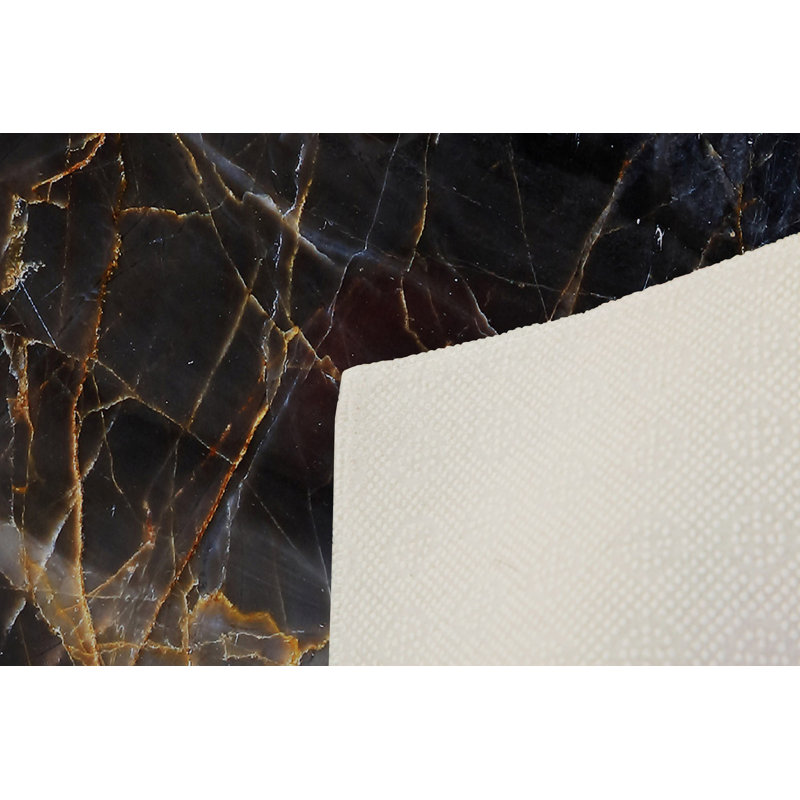 Tapis d'entrée de qualité supérieure (3,3 x 6,6 pi), 100% polyester, hauteur des poils de 0,4 po | Pois antibactérien antidérapant en PVC | Lavable à la machine, impression numérique 3D | Idéal pour le salon, la chambre à coucher et le vestibule