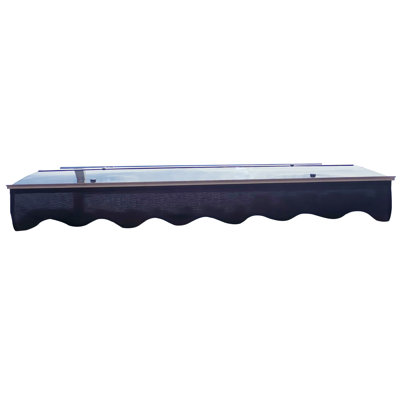 Auvent d'extérieur 59 po x 34 po - Toile en polycarbonate avec supports de protection contre les rayons - gris