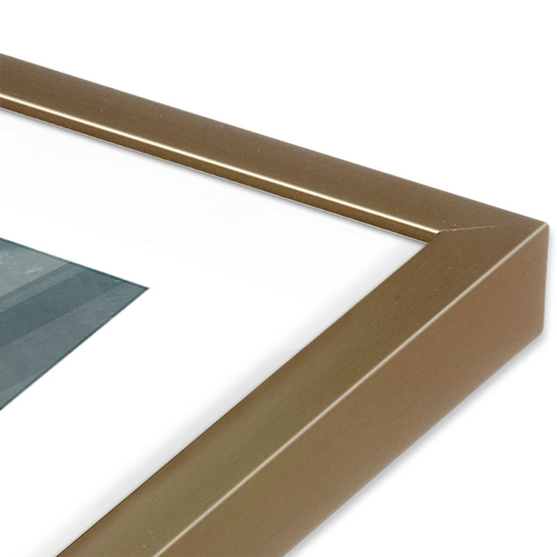 Impression sur toile Seaside Sanctuary, sans cadre, Cadre simple brossé doré, H 25,25 po x l 37,25 po x P 1,25 po