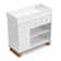 Storkcraft Modern 2 Drawer Dresser with Removable Changing Topper
