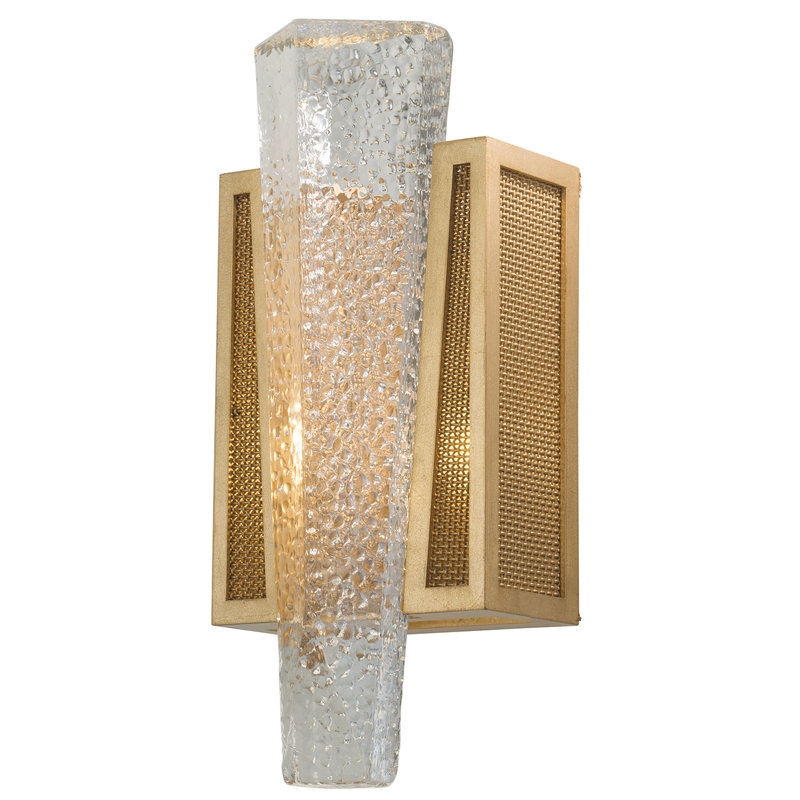 Crownstone Flush Mounted Sconce, Gold