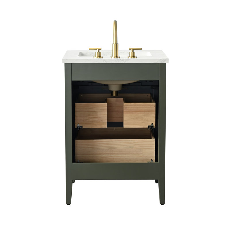 Emma 24" W Single Vanity, Vintage Green