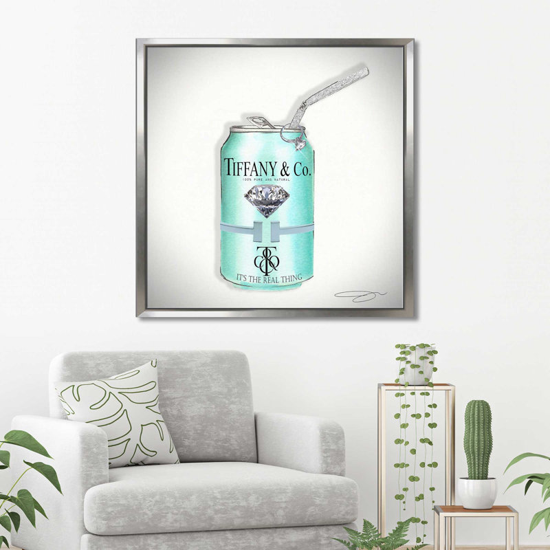 The Real Thing (Square) par By Jodi - impression, Cadre flottant argent, H 27,5 po x l 27,5 po x P 2 po