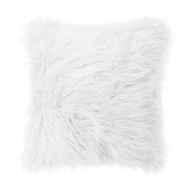 Woolen Sofa Pillow Cover, White
