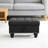 Durable Linen Storage Footrest With Nailhead Trim & Sturdy Legs