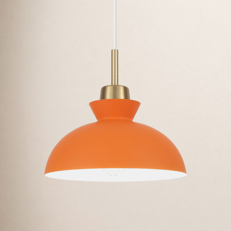Gibran 1 - Light Green Single Pendant, Orange