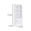 Armoire Donna Media Tower, tablettes réglables, bois 71 po-109212898
