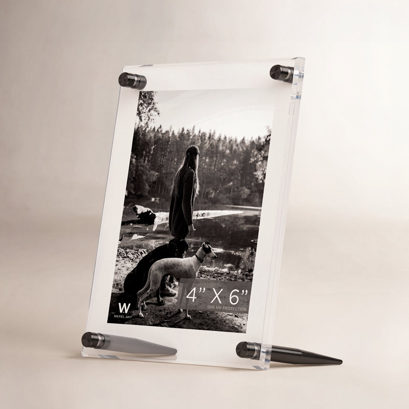 Tabletop Picture Frame, 4" x 6", Graphite