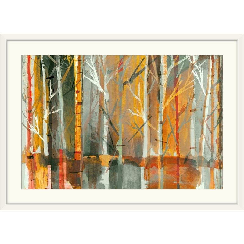 «Sunset» par Chay, reproduction d'art, Cadre noir, H 20 po x l 26 po x P 1 po