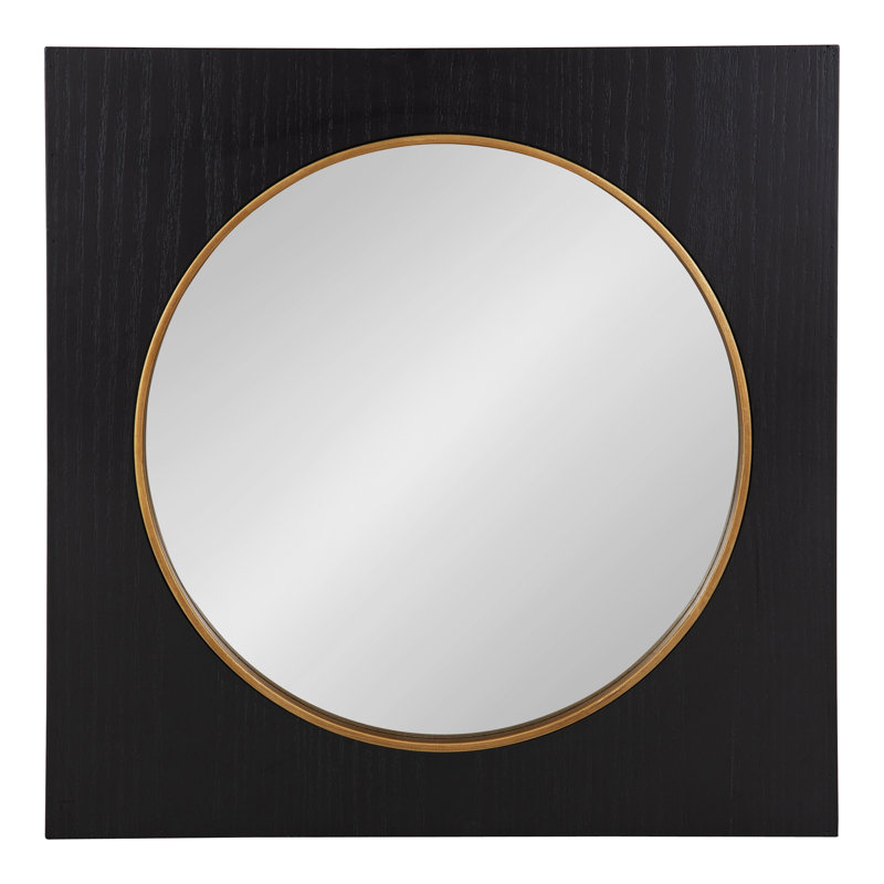 Miroir de salle de bain Mcmahan, Noir