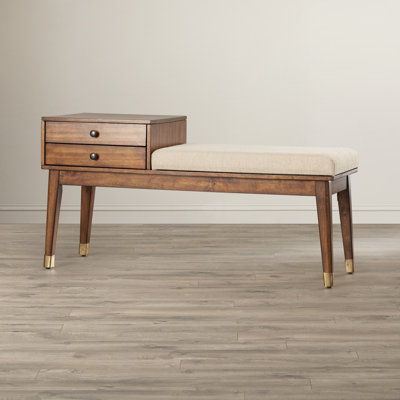 Anisten Polyester Blend Upholstered Storage Bench