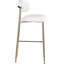 Tabouret de bar rembourré en cuir Lupita-840074834-840074846