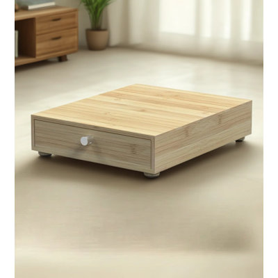 Bamboo Coffee Pod Drawer Holder For Nespresso Original Line Capsules, Holds 48 Pods, Space-Saving Countertop Or Drawer Organizer