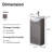 18'' White Modern Mini Single Bathroom Vanity Set-1902437961