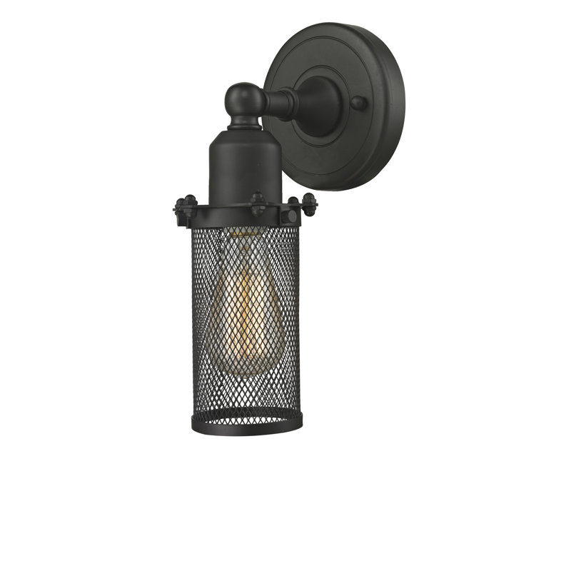 Carmorn Armed Sconce, Matte Black, Matte Black