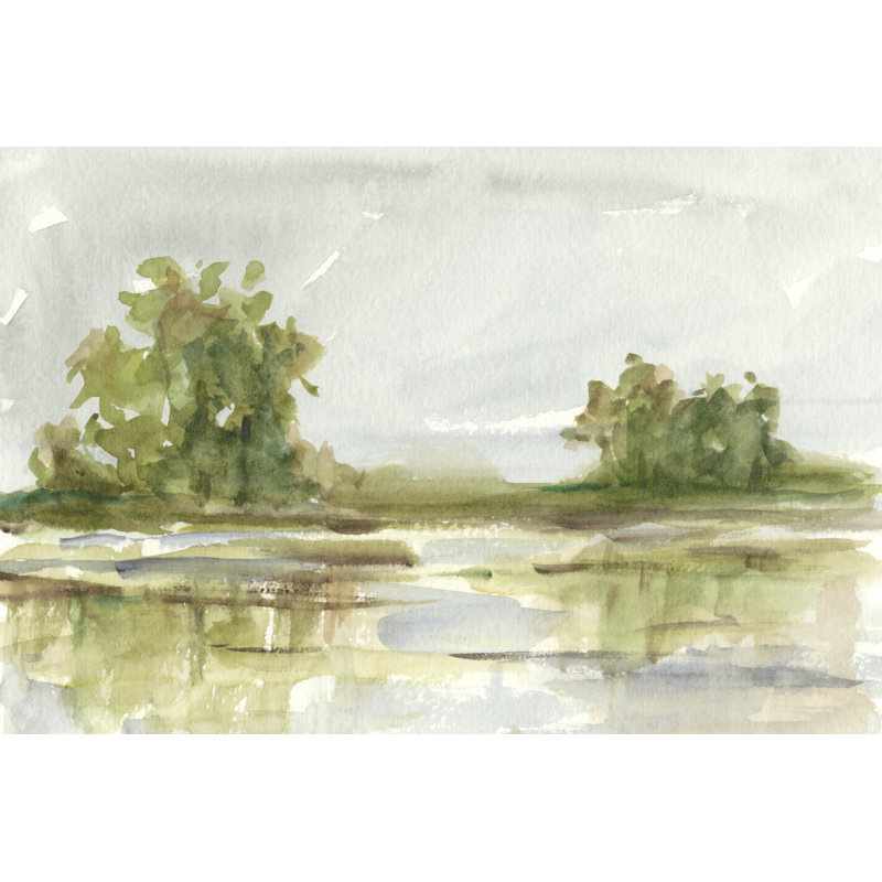 Muted I by Ethan Harper - Painting, Black Floater Framed, 20cm H x 30cm W
