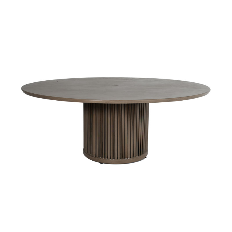 Table de parasol ronde Samara, H 28,5 po x l 72 po x P 72 po