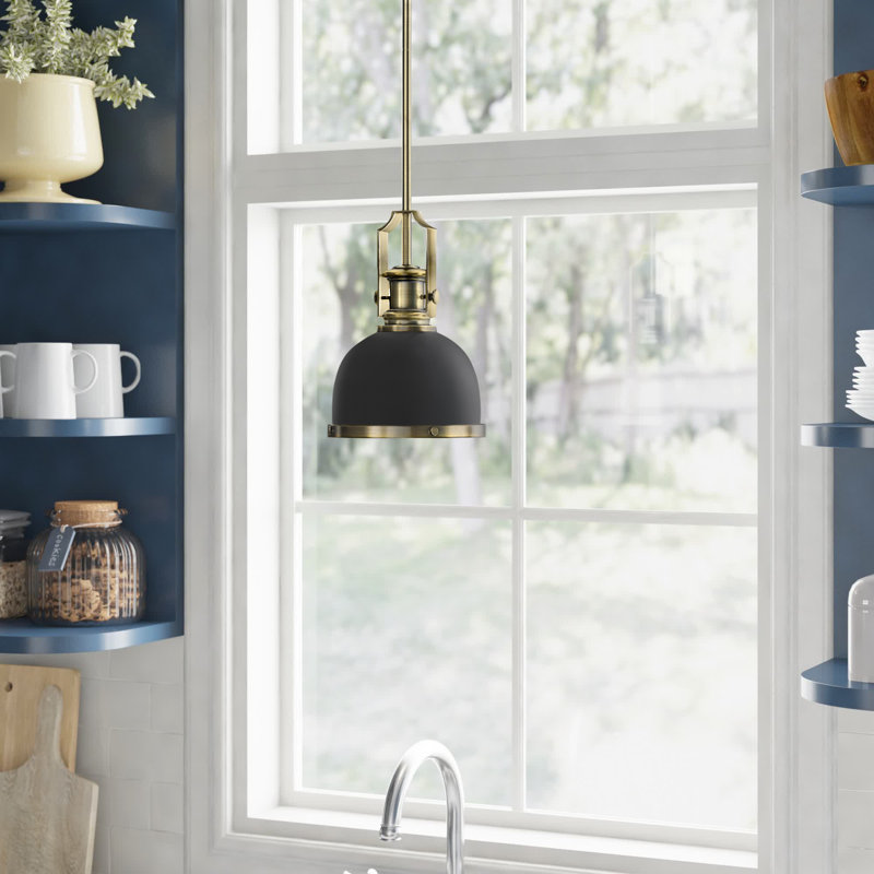 Enola 1 - Light Single Pendant, Bronze/Heritage Brass
