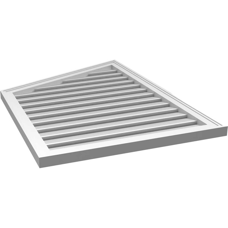 Évent en givre fonctionnel en demi-pointe à montage sur surface gauche Signature, H 40 po x l 28 po x P 1,5 po