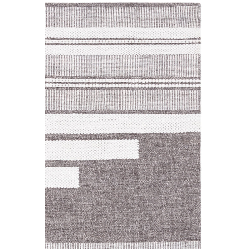 Kilim Hand Woven Performance Striped Rug, Rectangle 8' x 10'