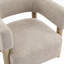 Chaise d'appoint rembourrée avec pieds en bois d'hévéa Lejon Boucle-118316652-112296352