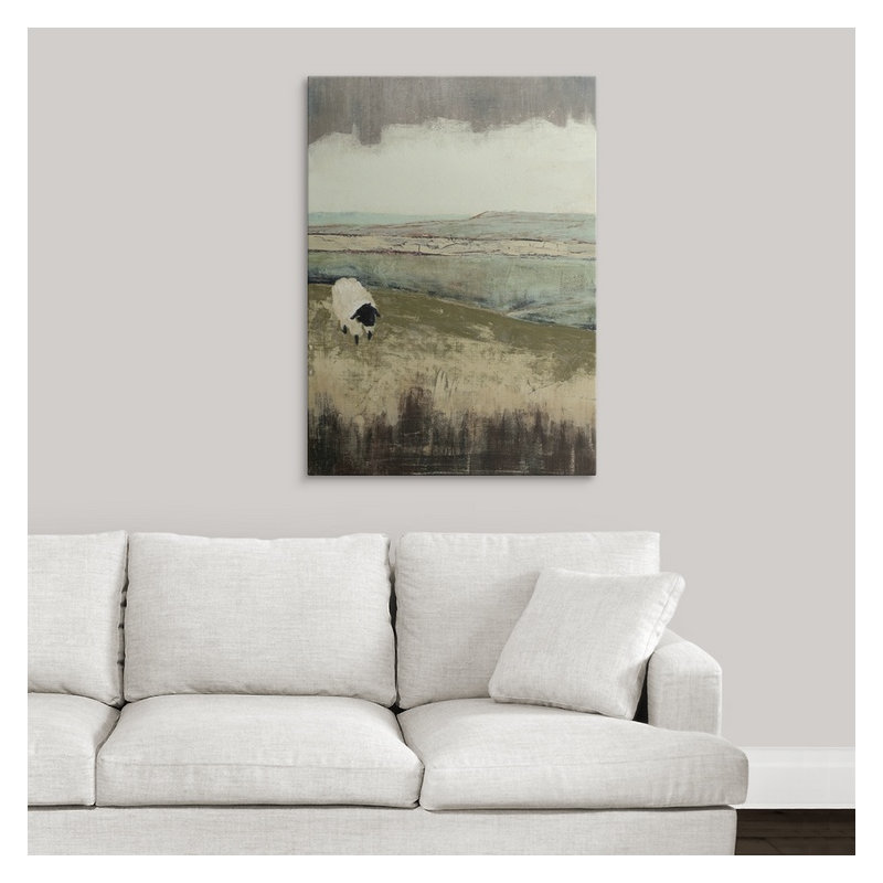 « i », reproduction d’art dépilée Open Meadow, H 24 po x l 17 po x P 1,5 po, Toile
