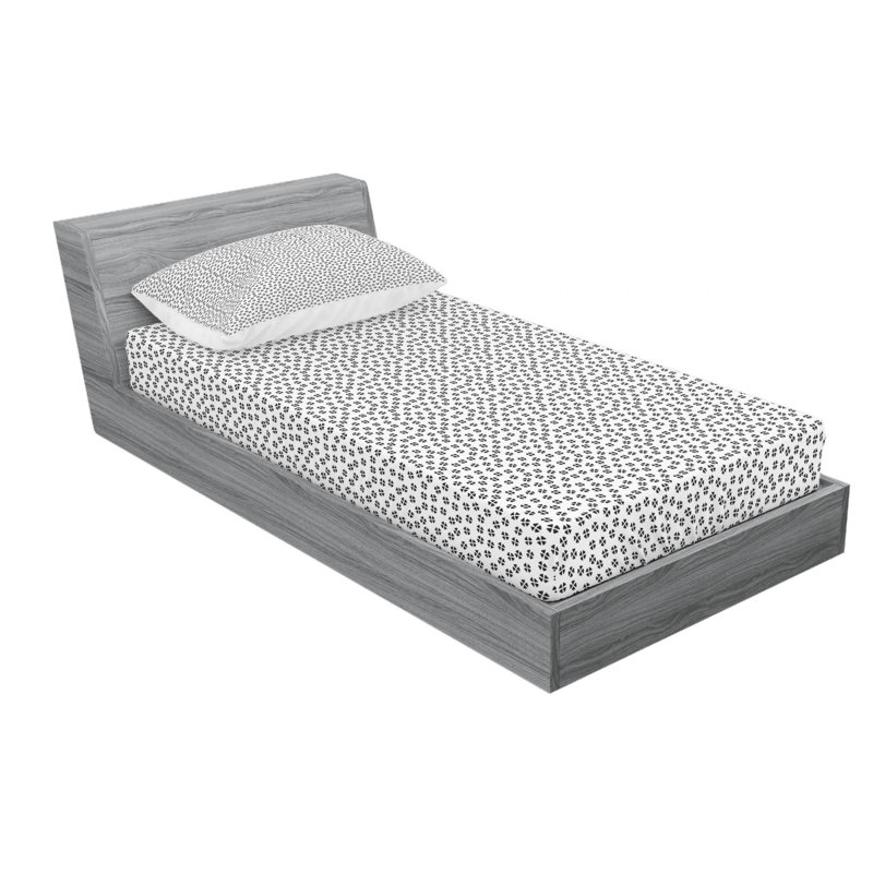 Mudcloth Microfiber Geometric Sheet Set, Twin XL Sheet Set with Fitted Sheet