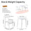 Ensemble de table de salle à manger blanc rond pour 2 personnes, petite table de cuisine moderne avec 2 chaises, ensemble de coin-repas compact pour appartement, petit espace (blanc)-2108090114-2108090113