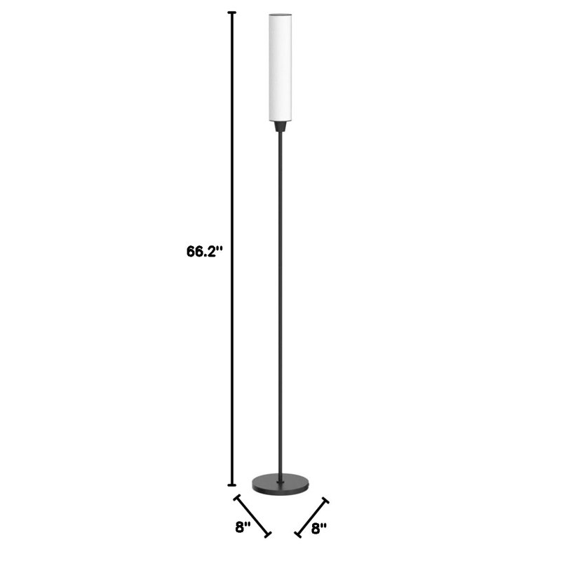 Lampe sur pied avec télécommande, éclairage permanent avec interrupteur au pied, Noir, noir, noir, noir