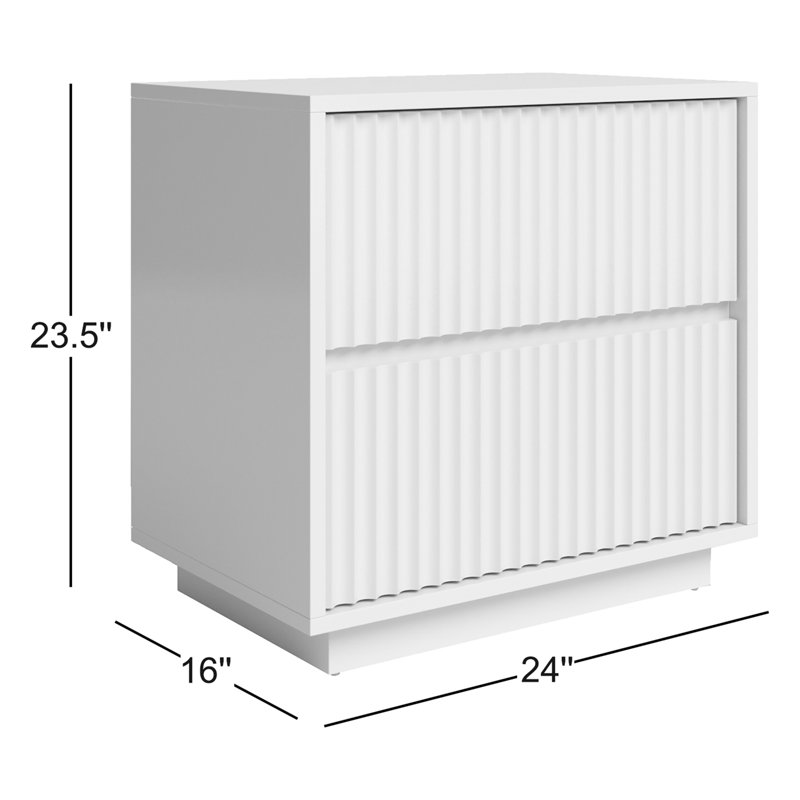 Paloma 24'' W Nightstand - Stylish Bedroom Storage