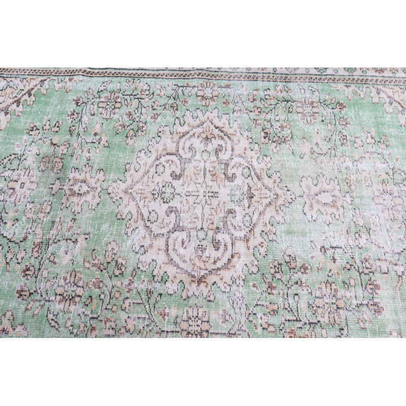 Grand tapis turc anatolien vintage pour le salon - conception de tapis oriental beige