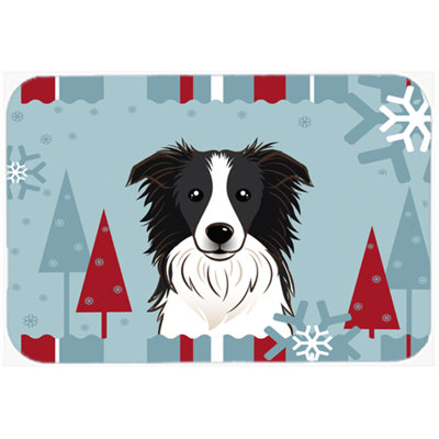 Tatig Border Collie Glass Cutting Board