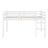 Loft Bed with Ladder and Reinforced Slat Platform-674742092