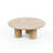 Solid Wood 36-inch Round Modern Coffee Table – Natural or Walnut, Wood Coffee Table for Living Room, Easy Assembly-1822790938-1822790937