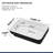 19"x12" Semi Recessed Vessel Ceramic Bathroom Sink Rectangular Drop-in Vanity Porcelain Sink White  Modern Art Basin