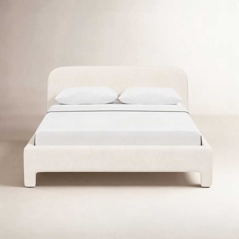 Illy Upholstered Standard Bed, Queen, Classic Talc Linen