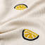 Clementine Lemon Embroidered Knit Baby Blanket